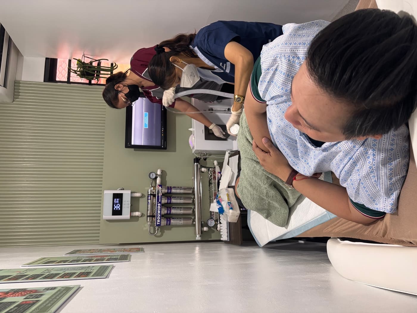 Colon hydrotherapy room setup at MMCLI Care Center